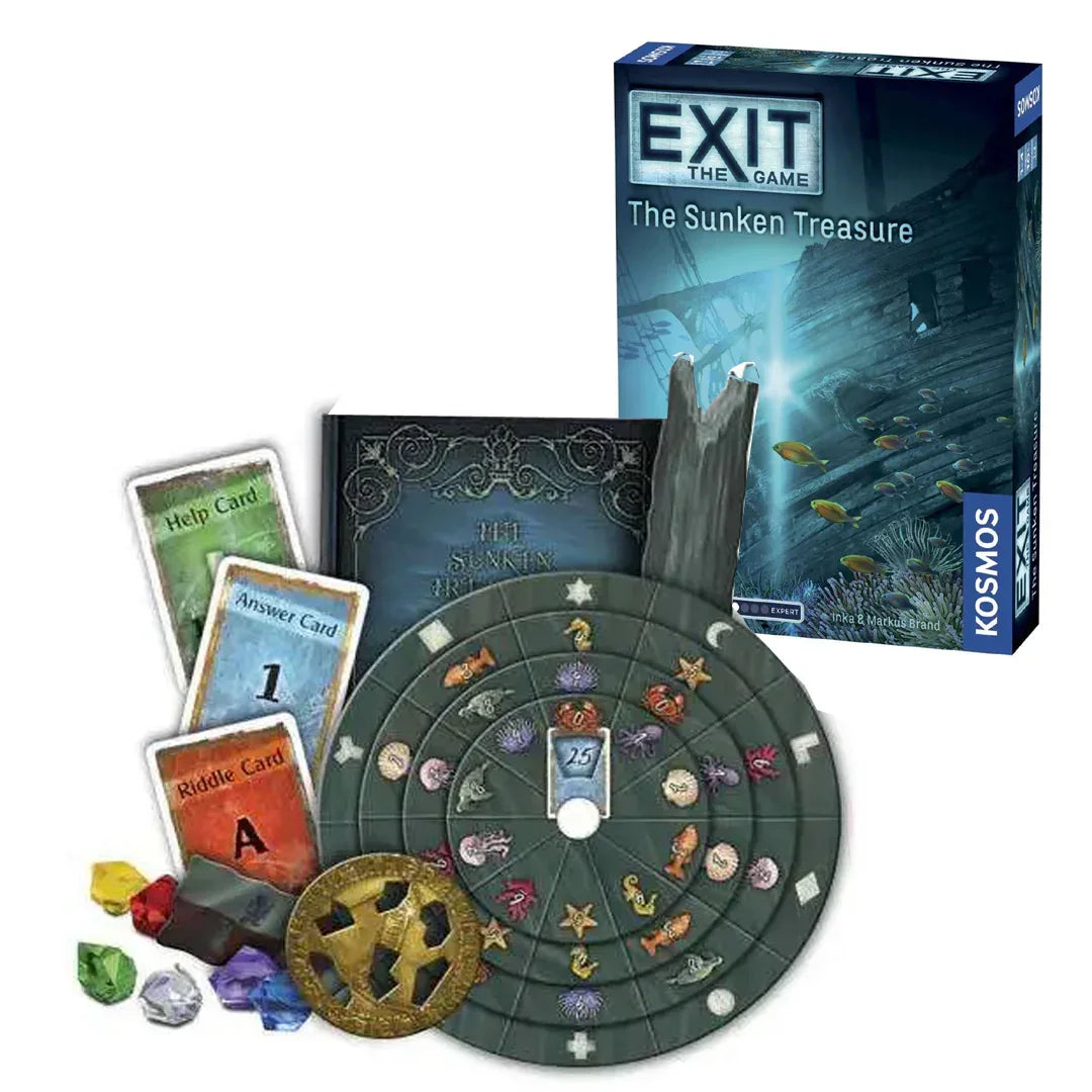 EXIT: The Sunken Treasure – Escape Room Puzzle Card Game - Jaiman Toys