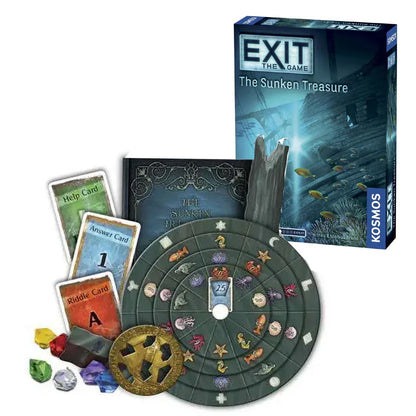 EXIT: The Sunken Treasure – Escape Room Puzzle Card Game - Jaiman Toys