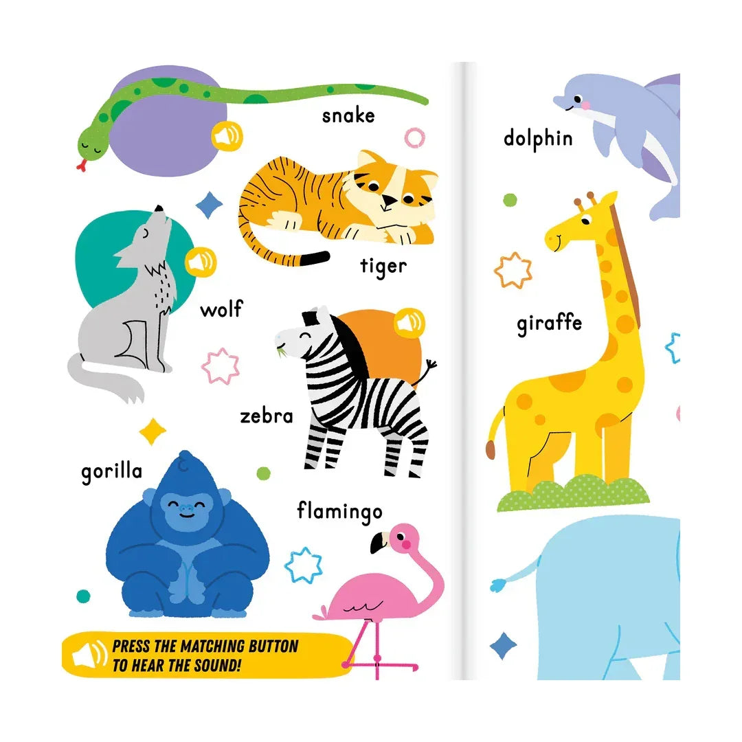 My First Words Sound Book | Giant Fold-Out Sound Book with 50 Words for Children