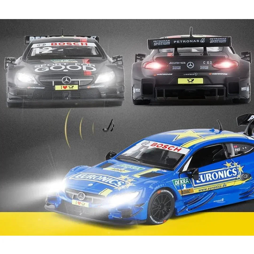 MSZ 1:32 Mercedes-AMG C63 DTM Die-Cast Model Car with Pullback, Light & Sound | Street Series