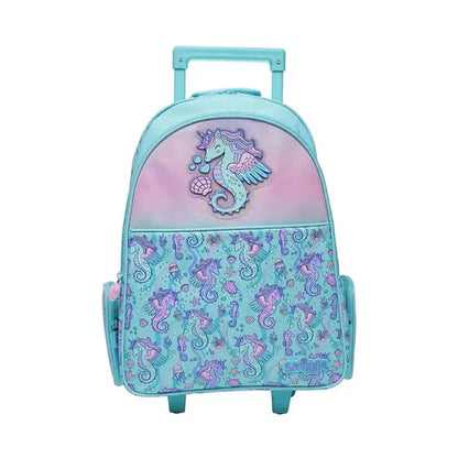 SMIGGLE School Bags: Epic Adventures wheeled woven trolley backpack - Jaiman Toys