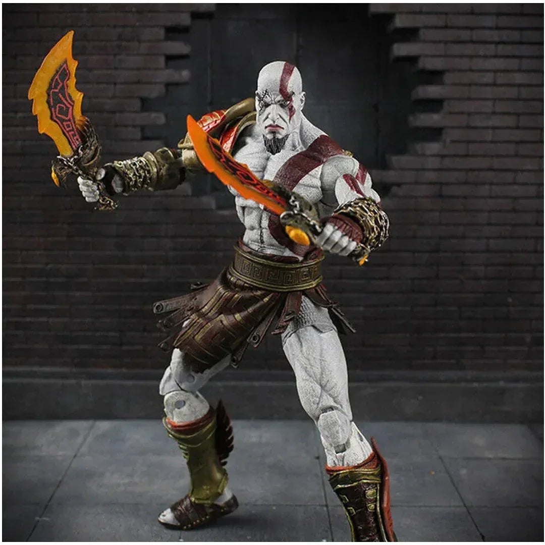 God of War 3 - Kratos - Character Model Action Figure - Anime Toy 7" Kratos Flame Knife Action Figure Figure Figure - Jaiman Toys