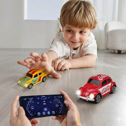 Trasped 1:64 Mini RC Car CoolCar HG4-108 – Pocket Size Remote Control Car with LED Lights, App Control & Rechargeable Battery (3 Colors)