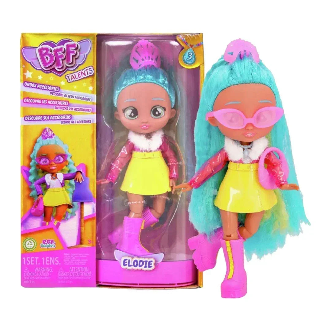 BFF Talents Cry Babies- Doll for Kids IMC Toys Elodie- 8 inch/ 20 cm - Jaiman Toys