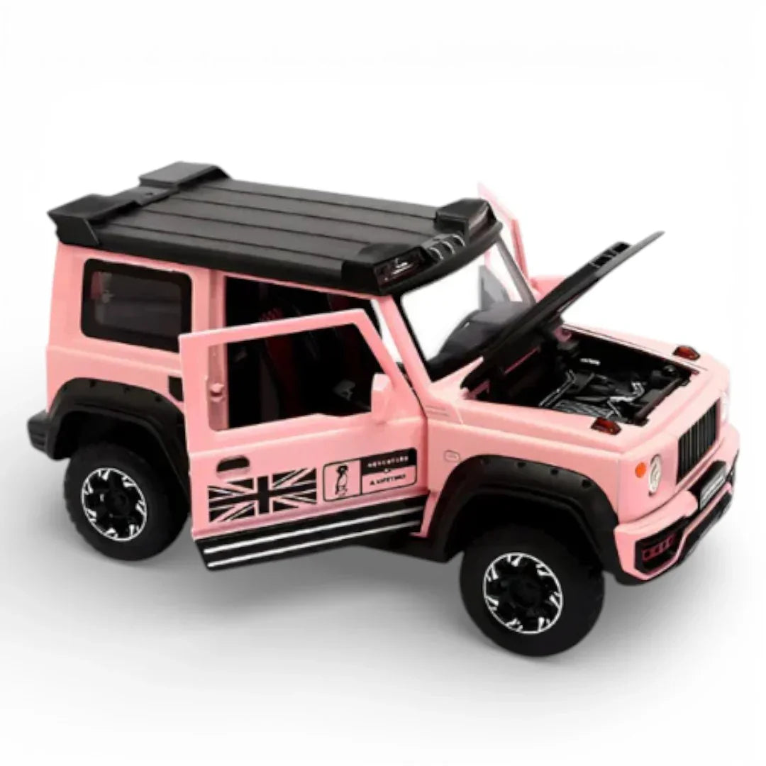 Joy Junction 1:24 Suzuki Jimny Off-Road Diecast Model – Openable Doors, Pull-Back Action Lights & Sound with 4 variation (JJ269)