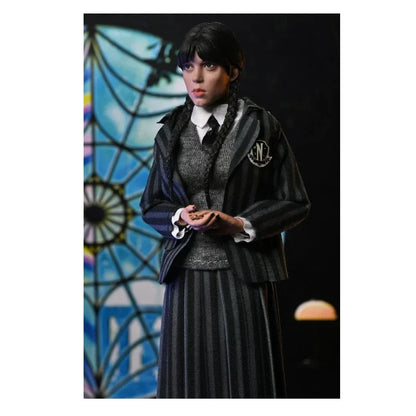 NECA Wednesday – Wednesday Addams & Enid | Nevermore Uniform | 8-Inch Clothed Action Figure 2-Pack