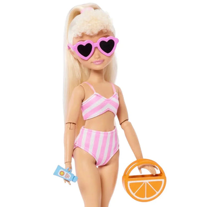 Barbie Dream Besties Beach Malibu Doll – JGH83 | Summer-Themed Doll for Kids 3+ - Jaiman Toys