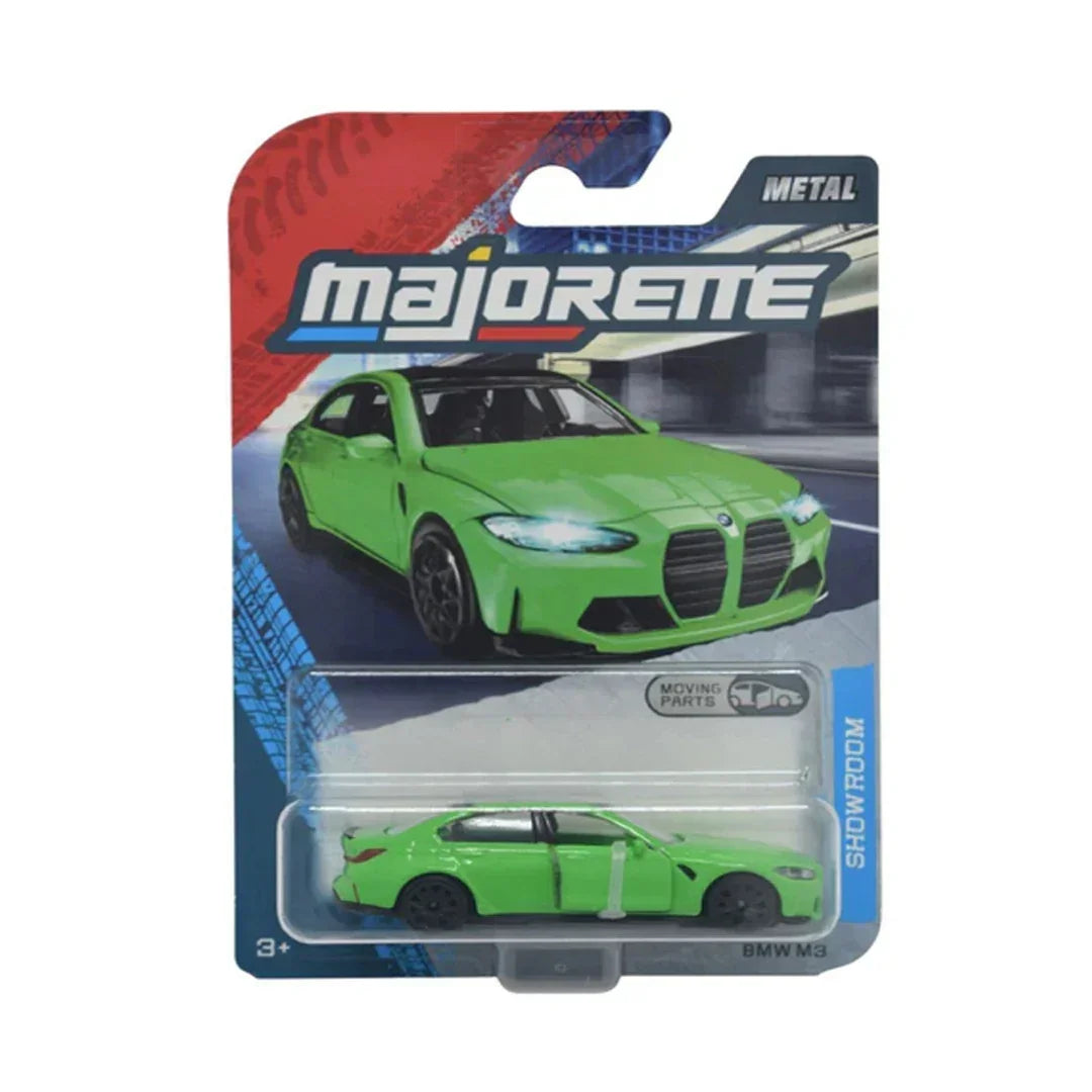 Majorette Showroom Premium BMW M3 Die-Cast Car – Green | 1:64 Scale | Opening Parts