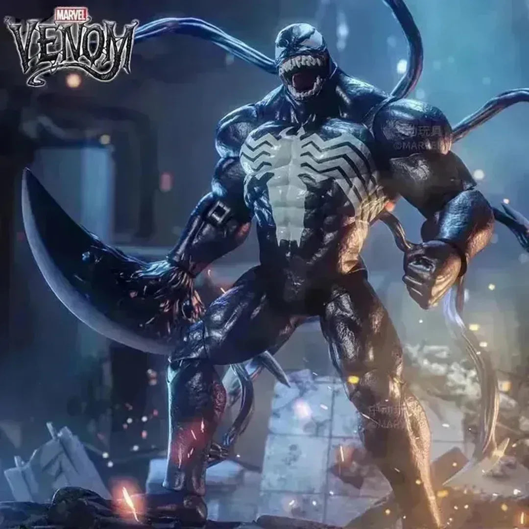 ZD Toys Ultimate Action Figure Venom Collectible Figure – Ultimate 1:10 Scale Action Figurine | Symbiote Full Set - Jaiman Toys