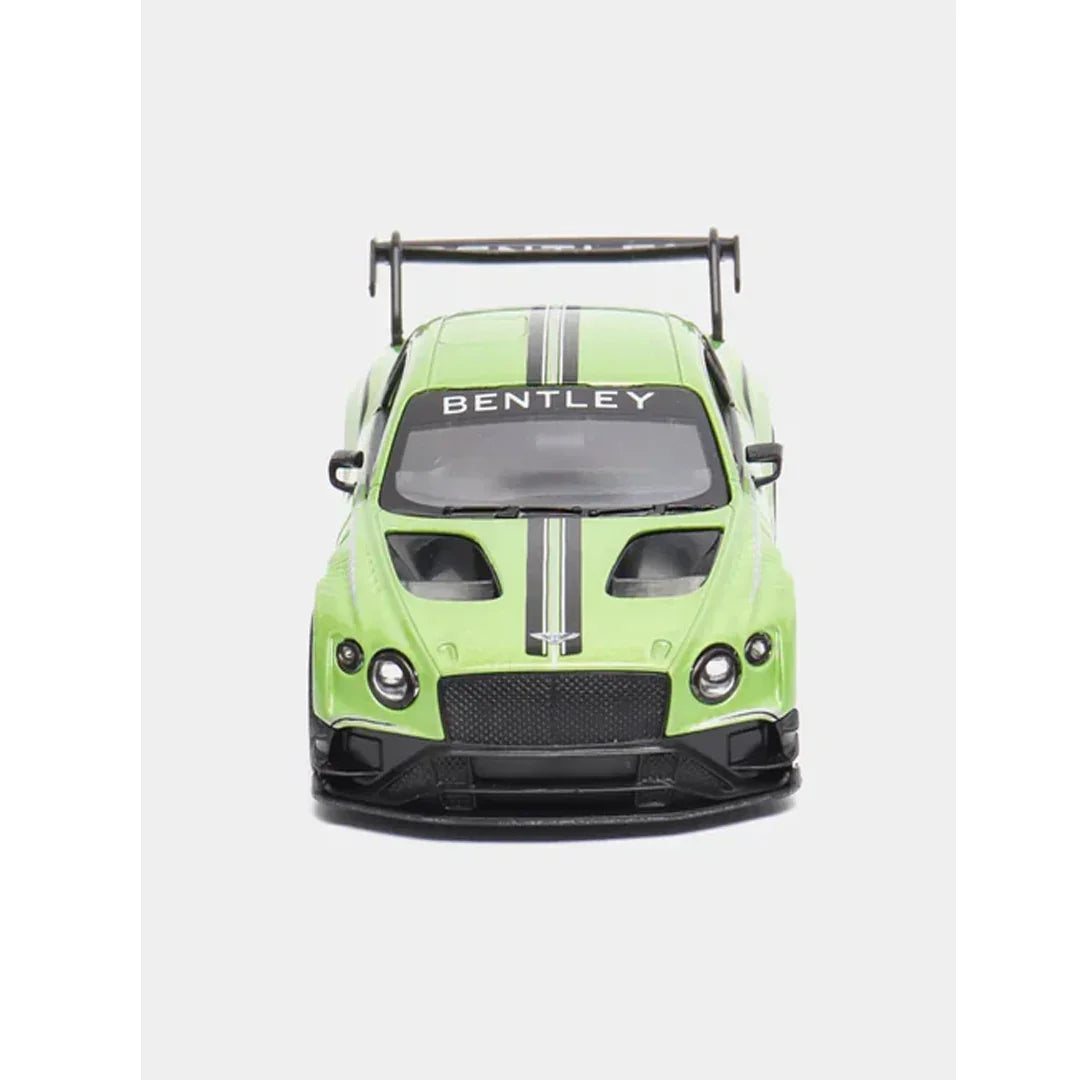 KiNSMART 2018 Bentley Continental GT3 – 1:38 Scale Die-Cast Model Car – Pullback Action Collectible - Green - Jaiman Toys