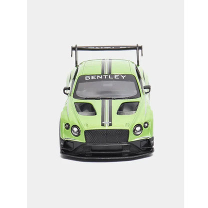 KiNSMART 2018 Bentley Continental GT3 – 1:38 Scale Die-Cast Model Car – Pullback Action Collectible - Green - Jaiman Toys