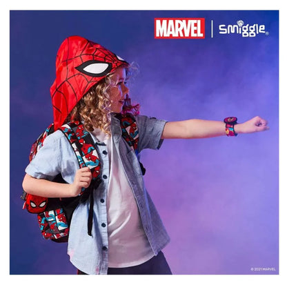 Smiggle School bags Marvel Spider-Man Junior Hoodie Backpack – Cool & Fun for Kids - Jaiman Toys