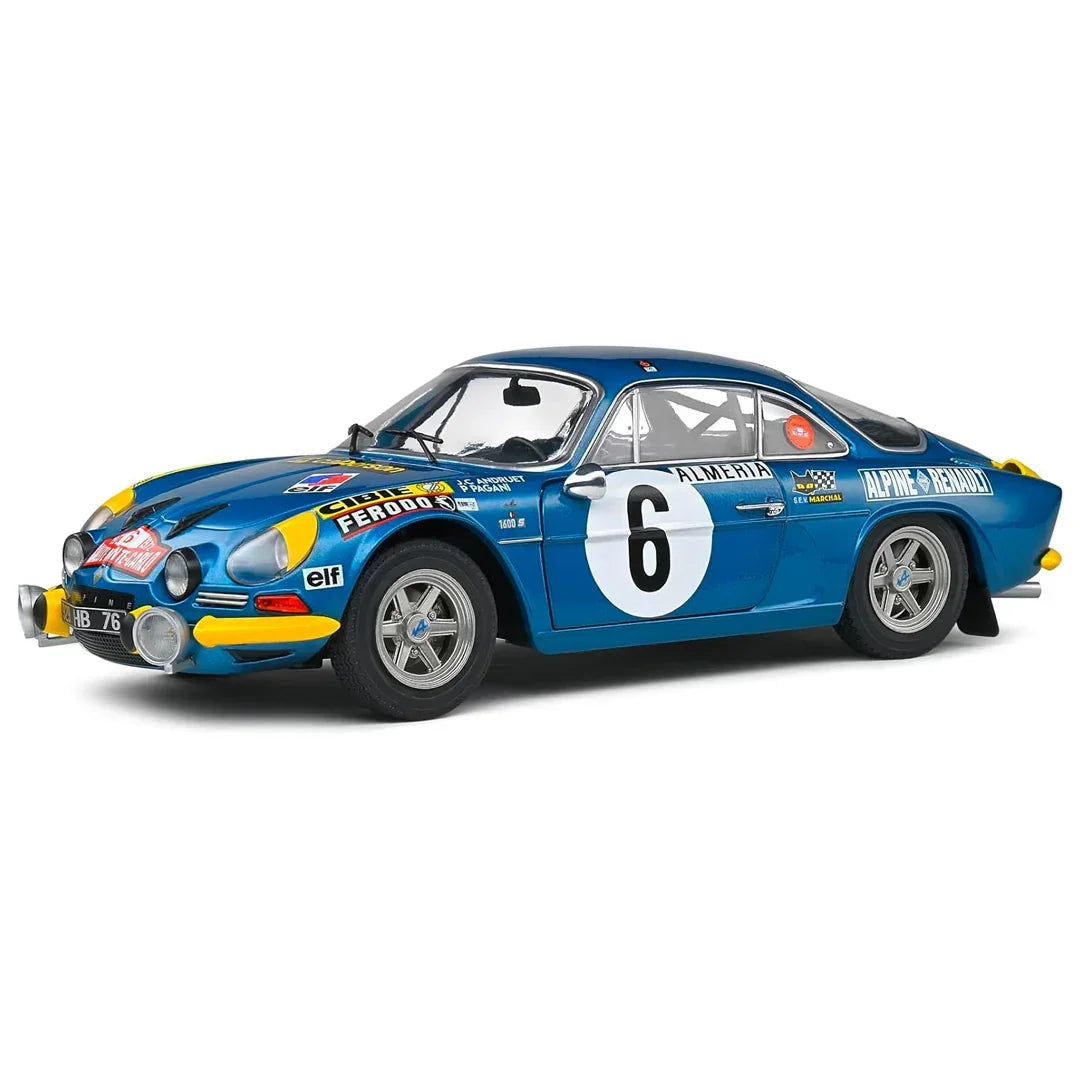 Solido 1/18 Alpine A110 1600S Rally De Montecarlo 1972 #6 J.C Andruet-Pagani - Jaiman Toys