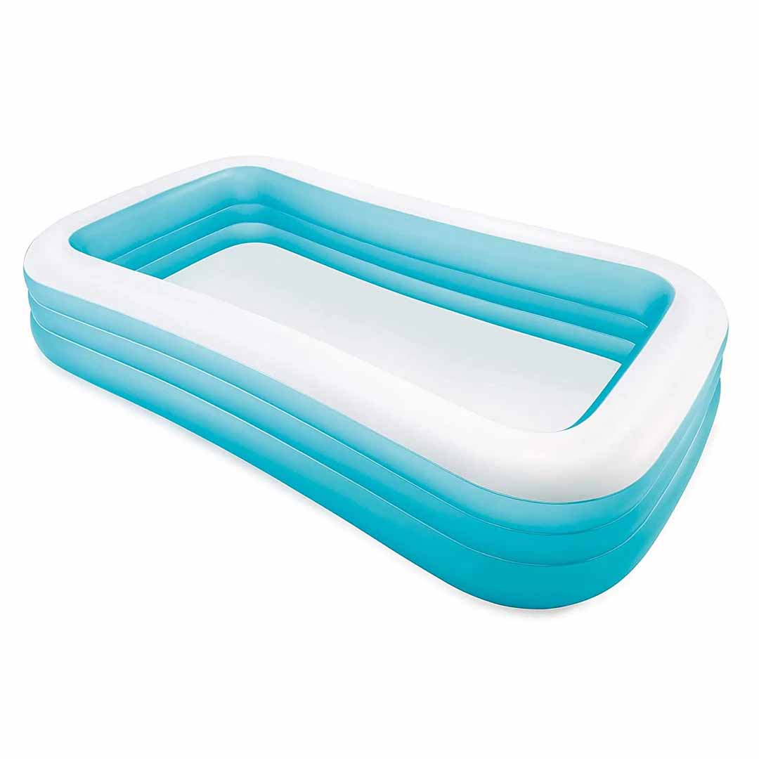Intex 58484 Swim Center Family Inflatable Pool 10 Feet – Large Outdoor Garden Swimming Pool for Kids & Family