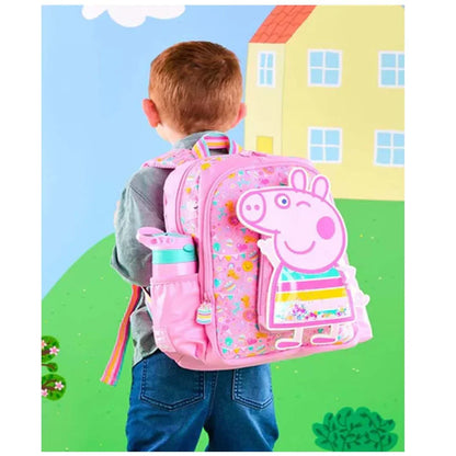Smiggle School Bags: Peppa Pig Junior Character Backpack-Pink - Jaiman Toys