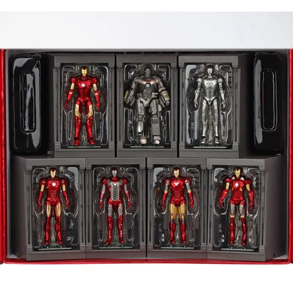 ZD Toys Marvel Infinity Saga Iron Man 4-Inch Figure with Hall of Armor Display Set