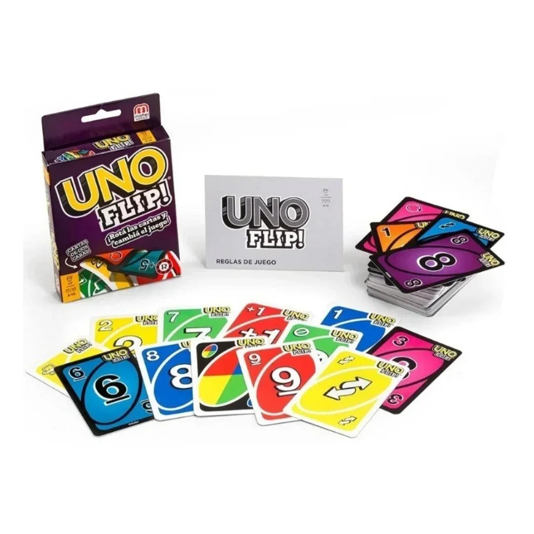 Mattel Uno 50th Anniversary Card + Uno Flip + Uno Iconic 2000 Card Games - Pack of 3 - Jaiman Toys