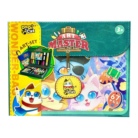 Wonder Bag Colour Your Dream Painting Set 67 pcs (Green) - Jaiman Toys