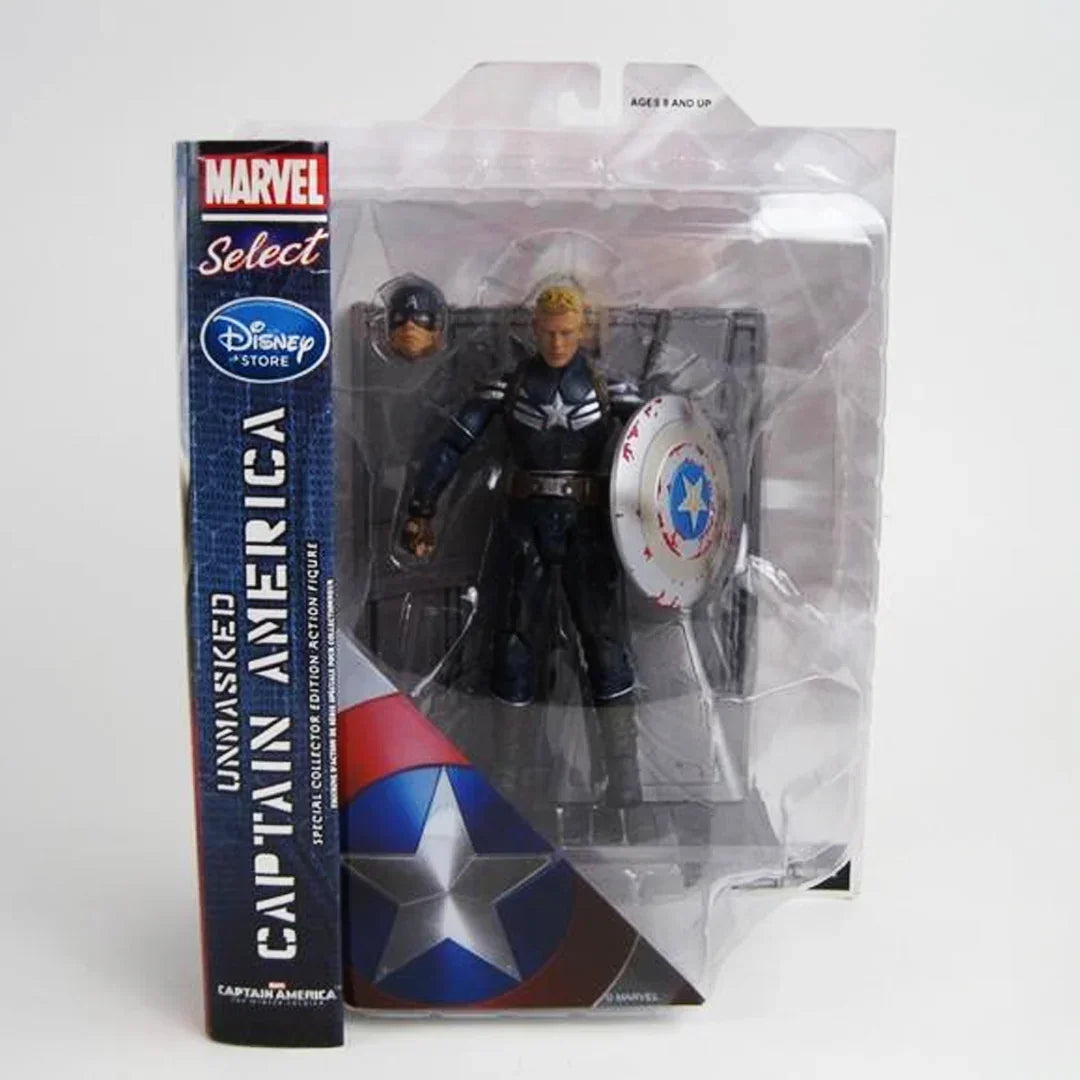 Captain America The Winter Soldier Exclusive Marvel Select Unmasked - Jaiman Toys