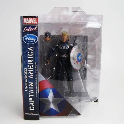 Captain America The Winter Soldier Exclusive Marvel Select Unmasked - Jaiman Toys