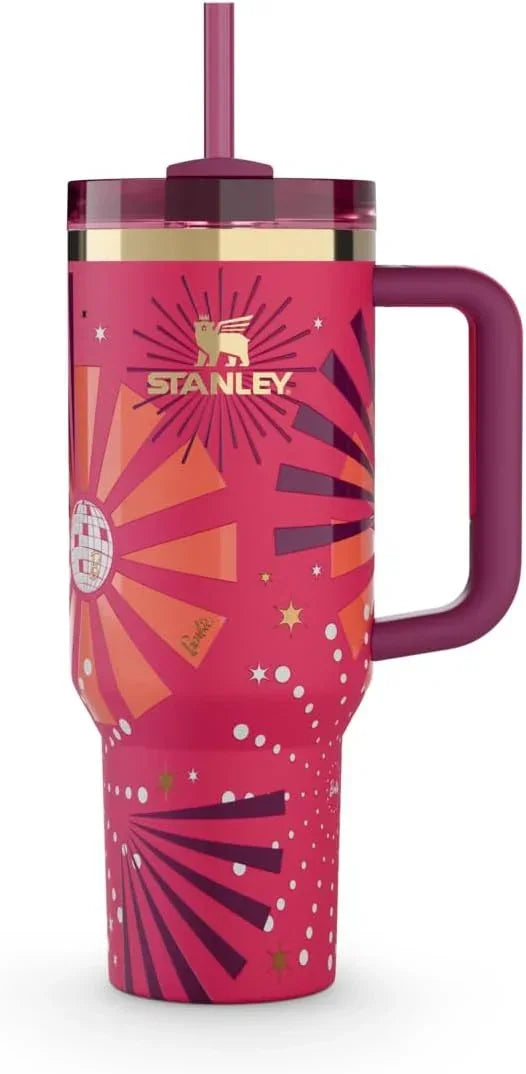 Stanley x Barbie™ ’80s Dynamite Quencher – 40 Oz Power-Pink Hydration with Vintage Vibes - Jaiman Toys
