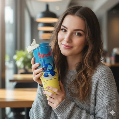 Stitch 900 ml (30 oz) Vacuum Insulated Stainless Steel Sipper Water Bottle