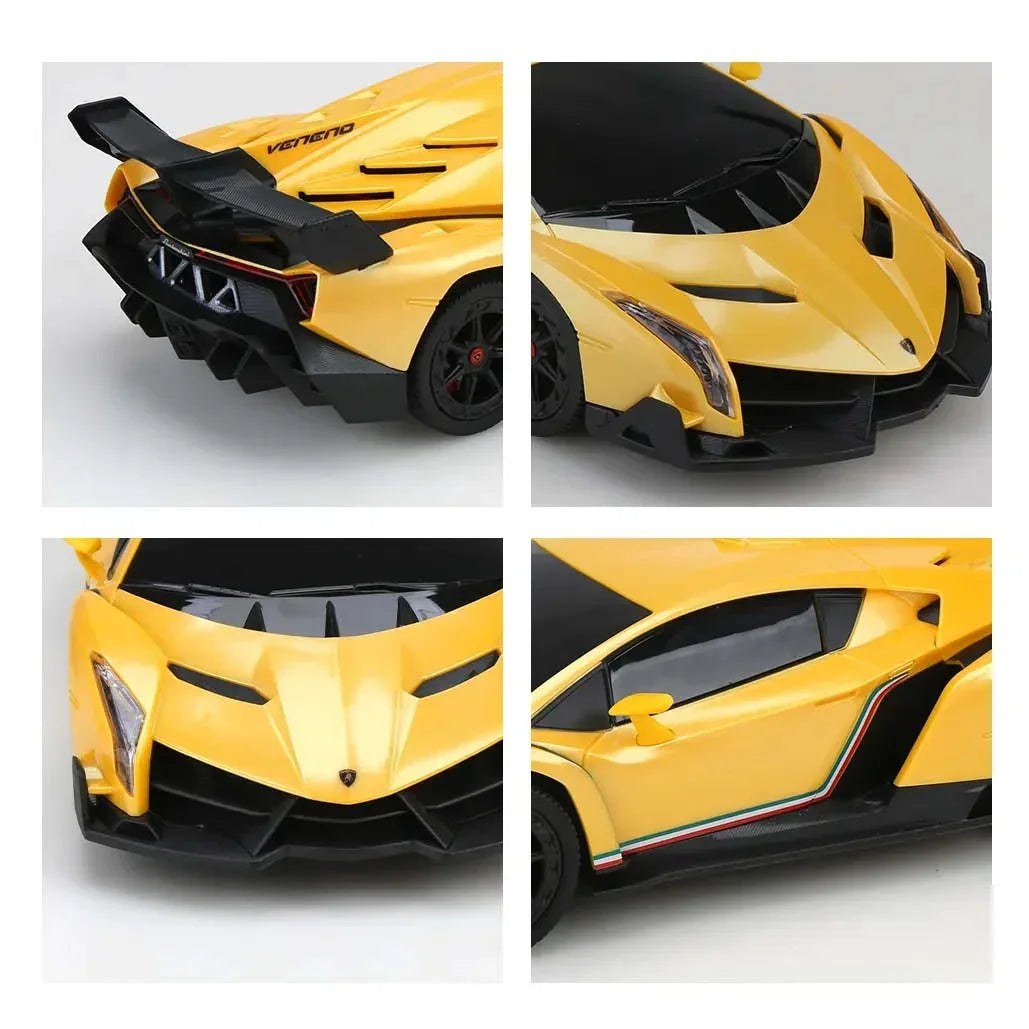 Guokai 1:14 Scale Lamborghini Veneno Remote Control Car – Officially Licensed RC Supercar with 2.4GHz Control, Functional LED Lights & High-Speed Performance for Kids & Hobbyists - Jaiman Toys