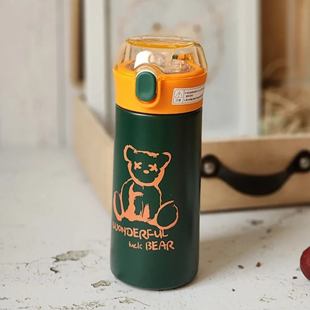 You Cup : Stainless Steel Water Bottle For Kids 380 ML (Green) - Jaiman Toys