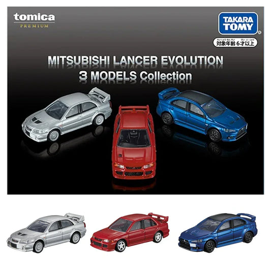 Takara Tomy Tomica Premium MITSUBISHI LANCER EVOLUTION MODELS Collection 3 Pieces - Jaiman Toys