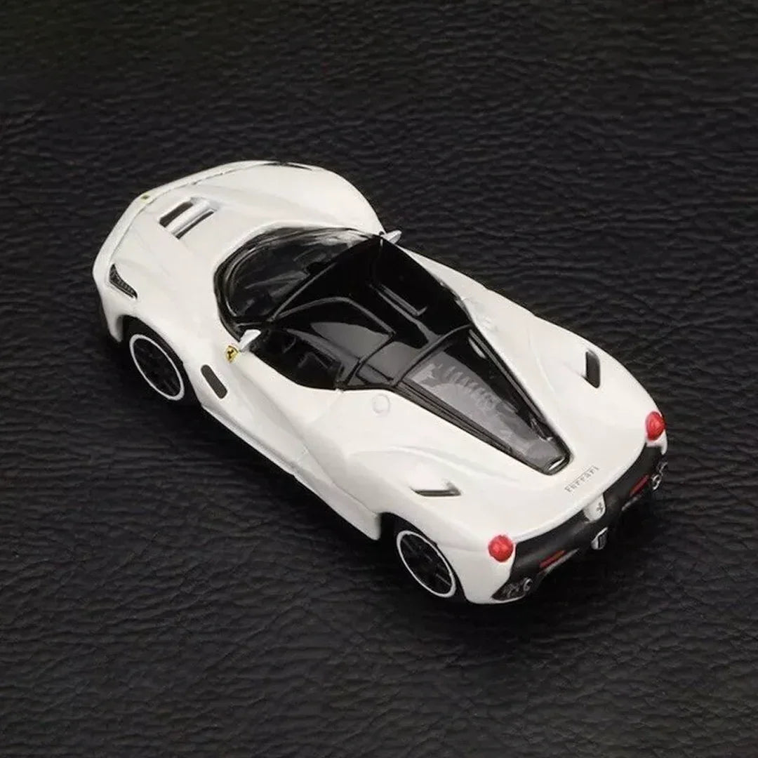 Bburago LaFerrari Racing Sport Model Car 1:64 Scale (White) - Jaiman Toys