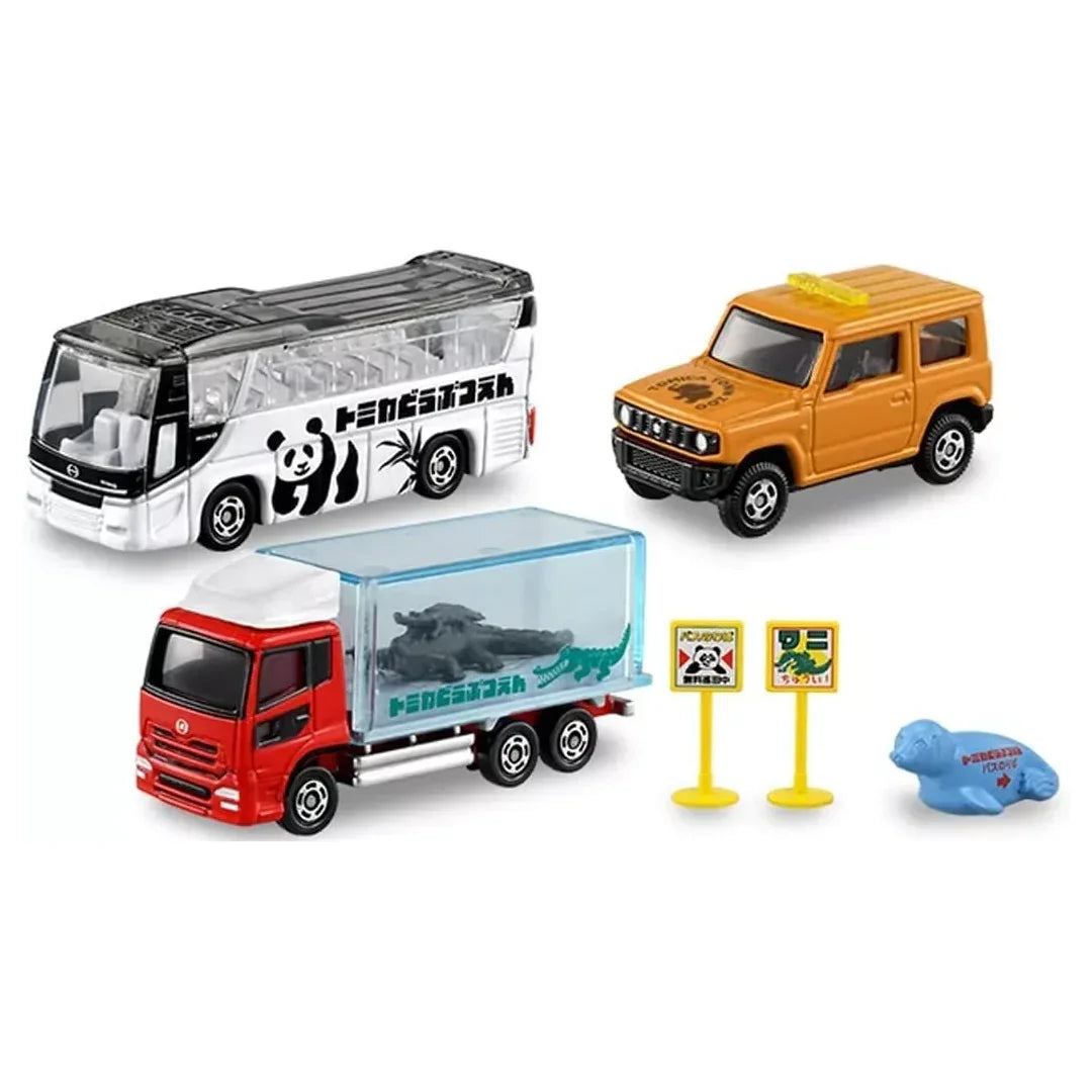 Takara Tomy Tomica gift Let's go play! Tomica zoo set 3 Pieces - Jaiman Toys
