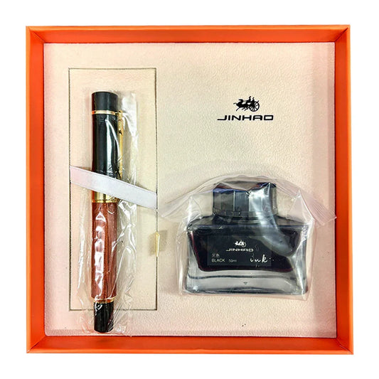 Jinhao 650 series Fountain Wooden Barrel Pen for business or gift giving Luxury pen - Jaiman Toys