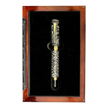 Jinhao Silver Dragon Fountain Metal Pen for business or gift giving Luxury pen - Jaiman Toys