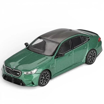 MINI GT 1:64 BMW M5 Isle of Man Green Metallic Diecast Model Car (Blister Pack)