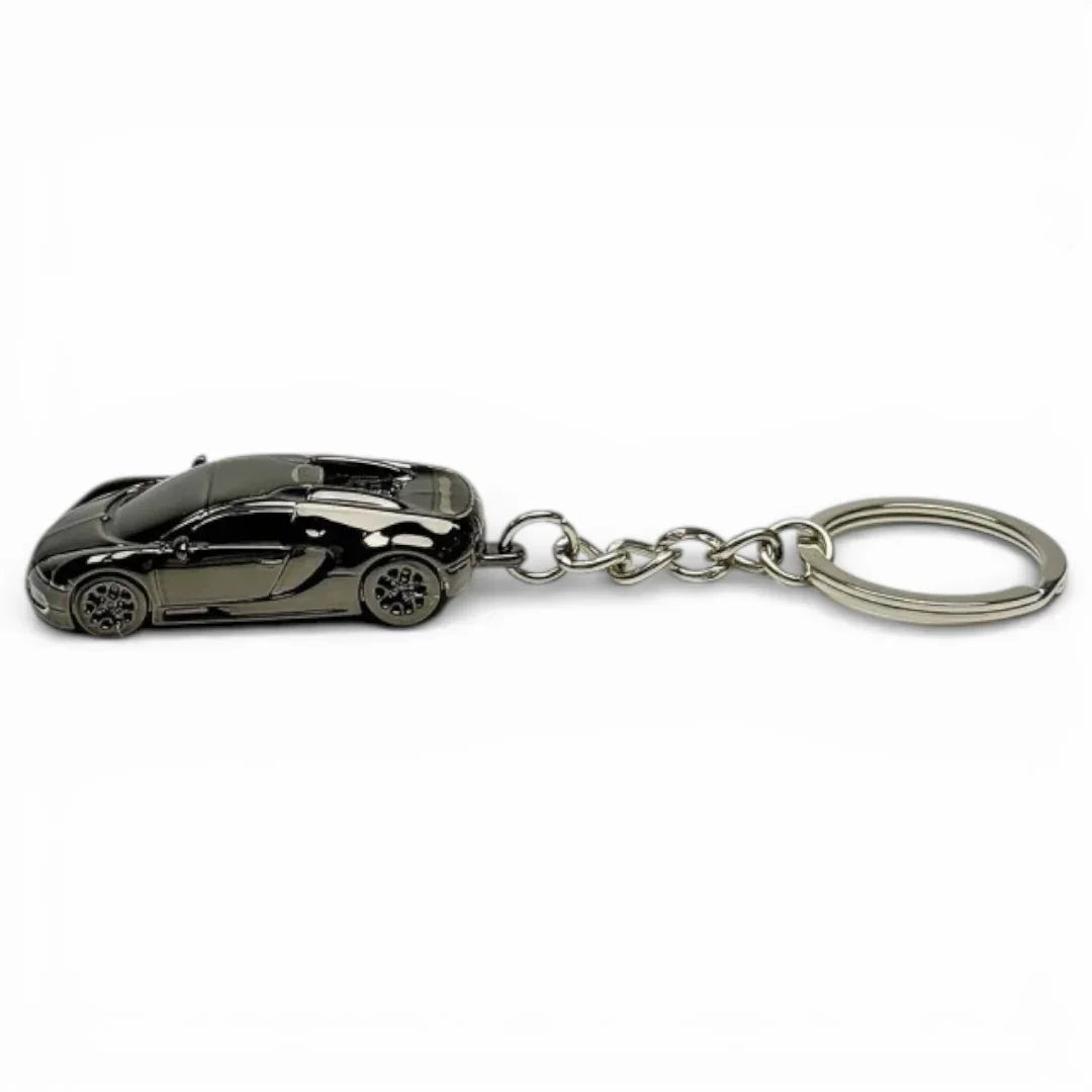 Seeker 1:87 Bugatti Veyron Super Sport Diecast Car Keychain – Metal Miniature Collectible Key Ring