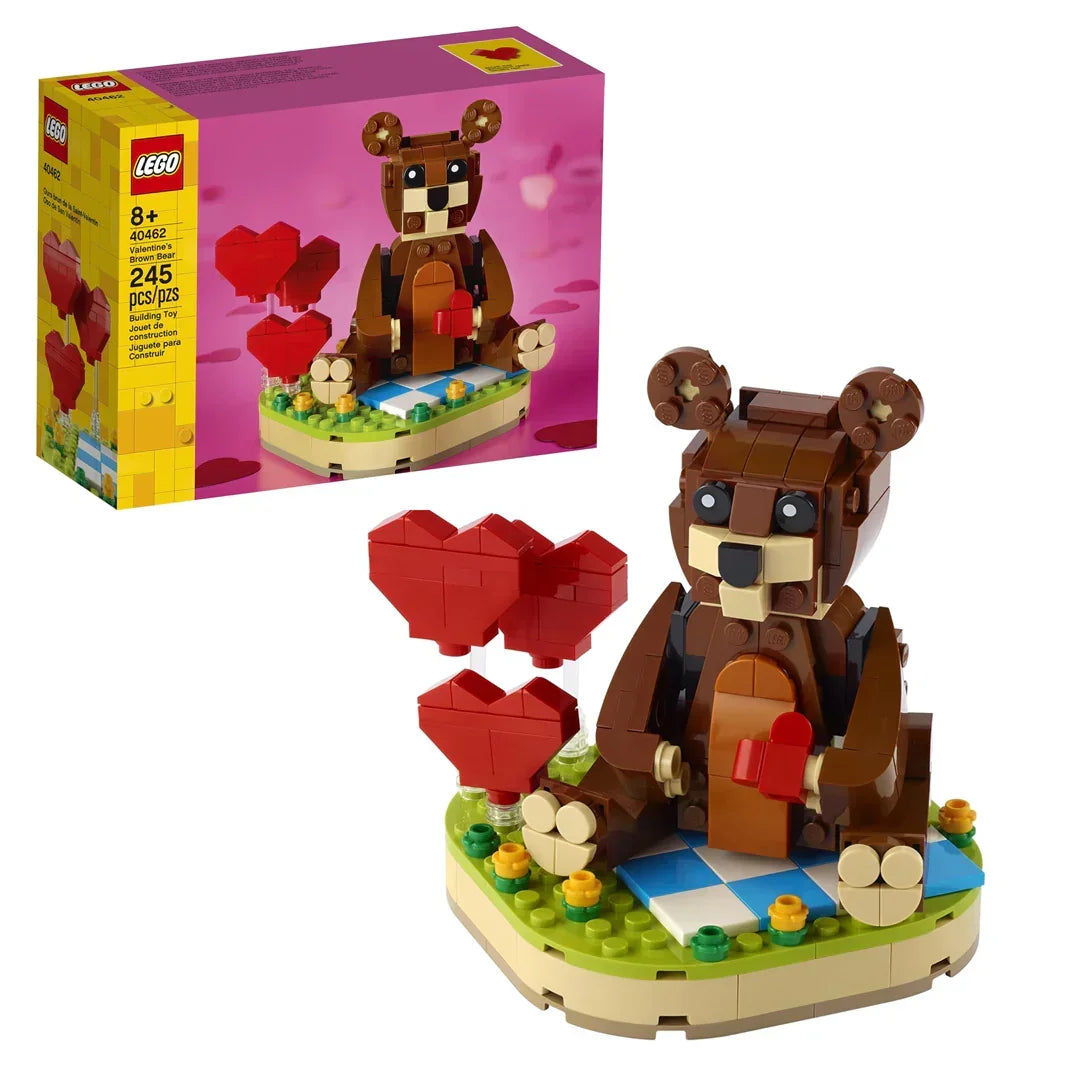 LEGO Valentines Brown Bear 40462 Building Kit (245 Pieces) - Jaiman Toys