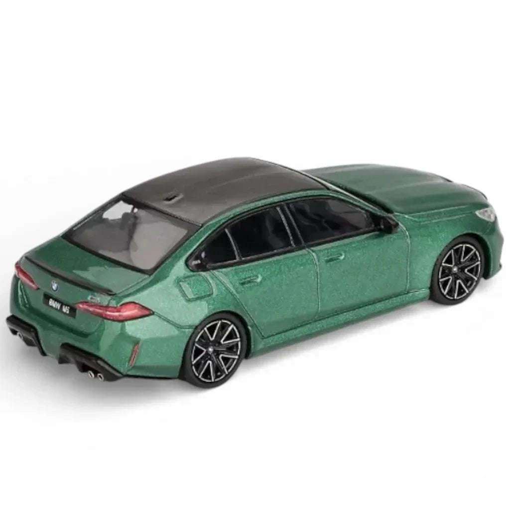 MINI GT 1:64 BMW M5 Isle of Man Green Metallic Diecast Model Car (Blister Pack)