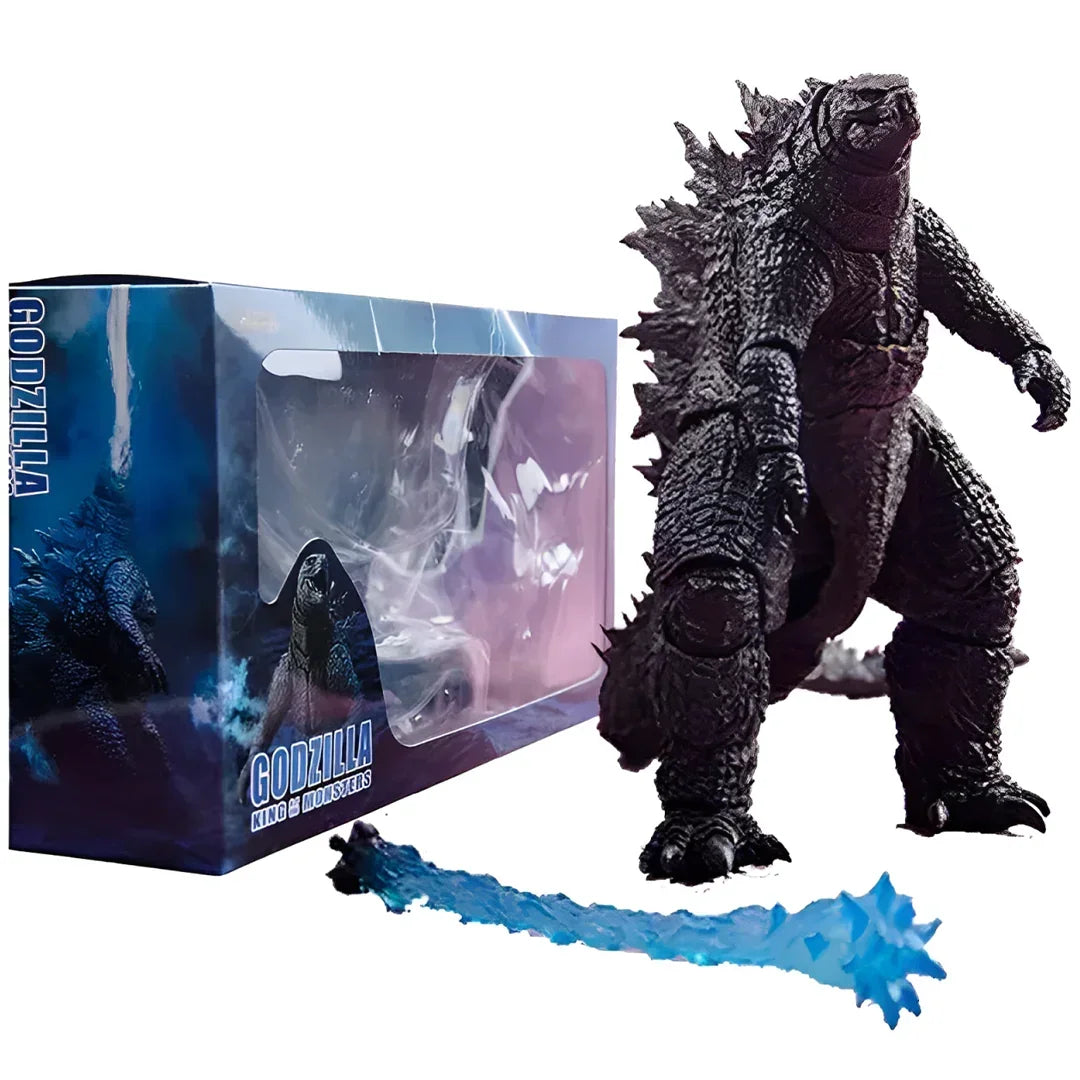 Godzilla King of the Monsters action figure with blue atomic breath and display box