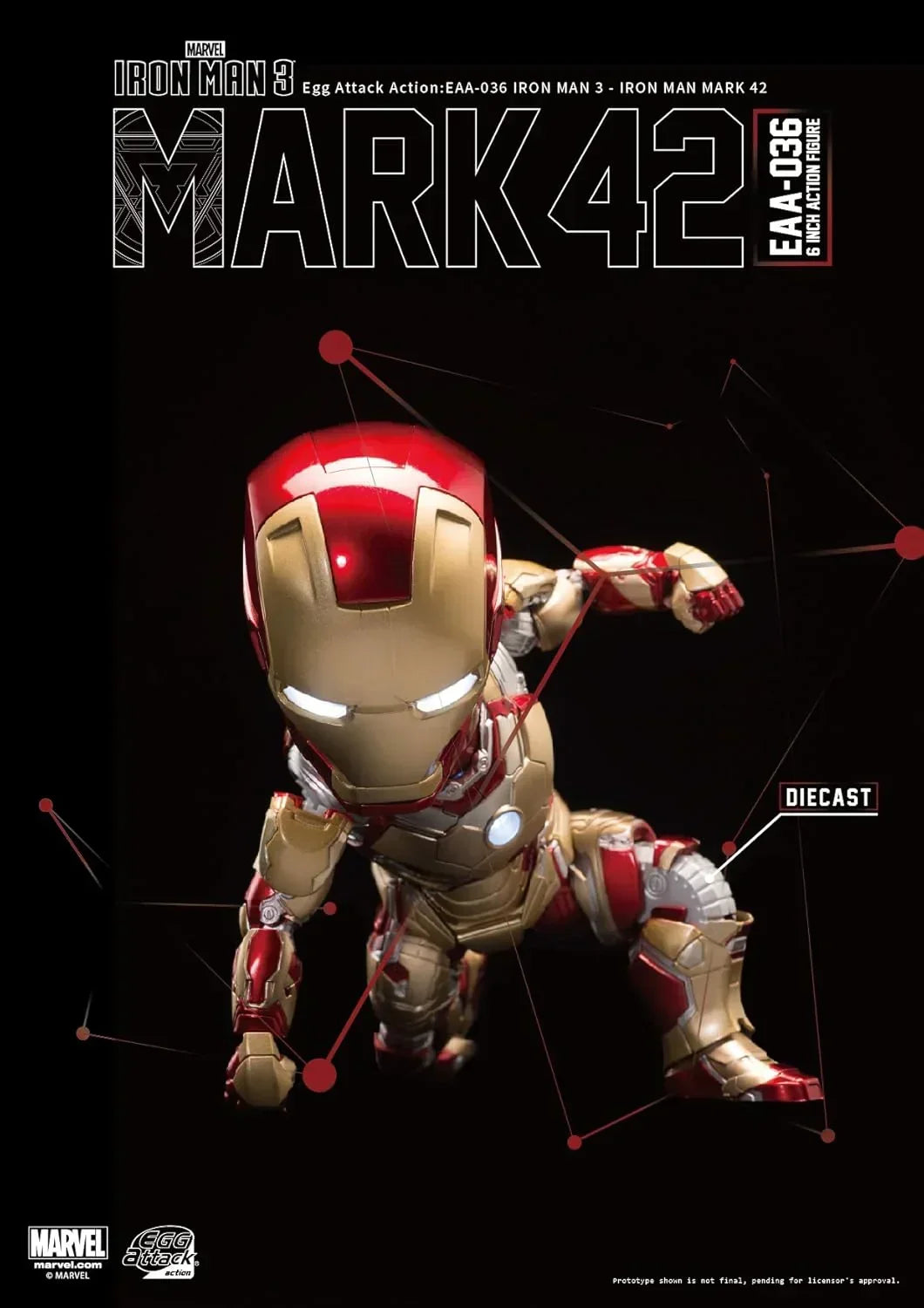 Iron Man 3 Mark 42 Egg Attack EAA-036 Action Figure - Jaiman Toys