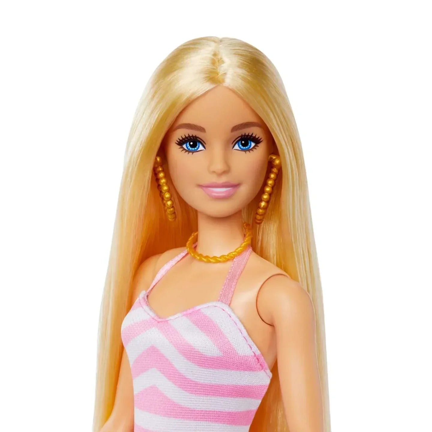 Blonde Barbie Doll: Swimsuit and Beach-Themed Accessories - Jaiman Toys